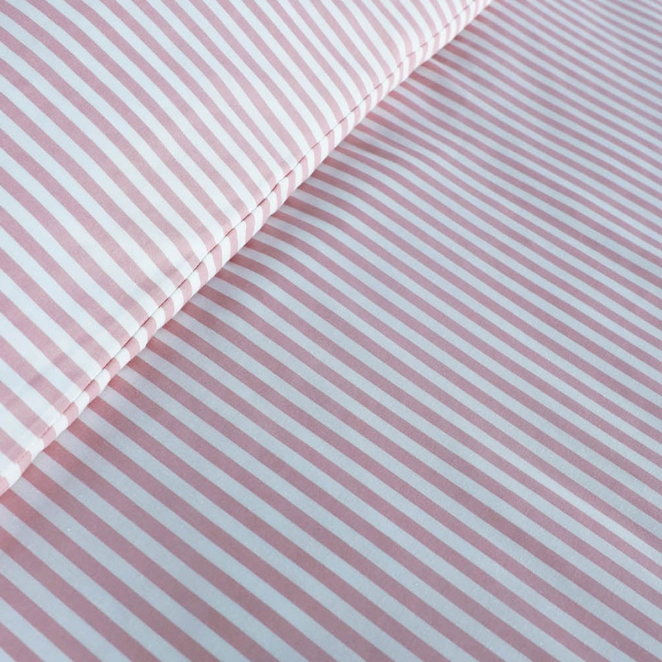 image 1 of Martex Studio Edition Pink Pinstripe Duvet Cover Set - King