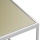 image 5 of Interiors by Premier Black Marble‑Effect Round Coffee Table With Gold Base, Luxe Marbled Glass Top In Gold Pedestal Design Silver