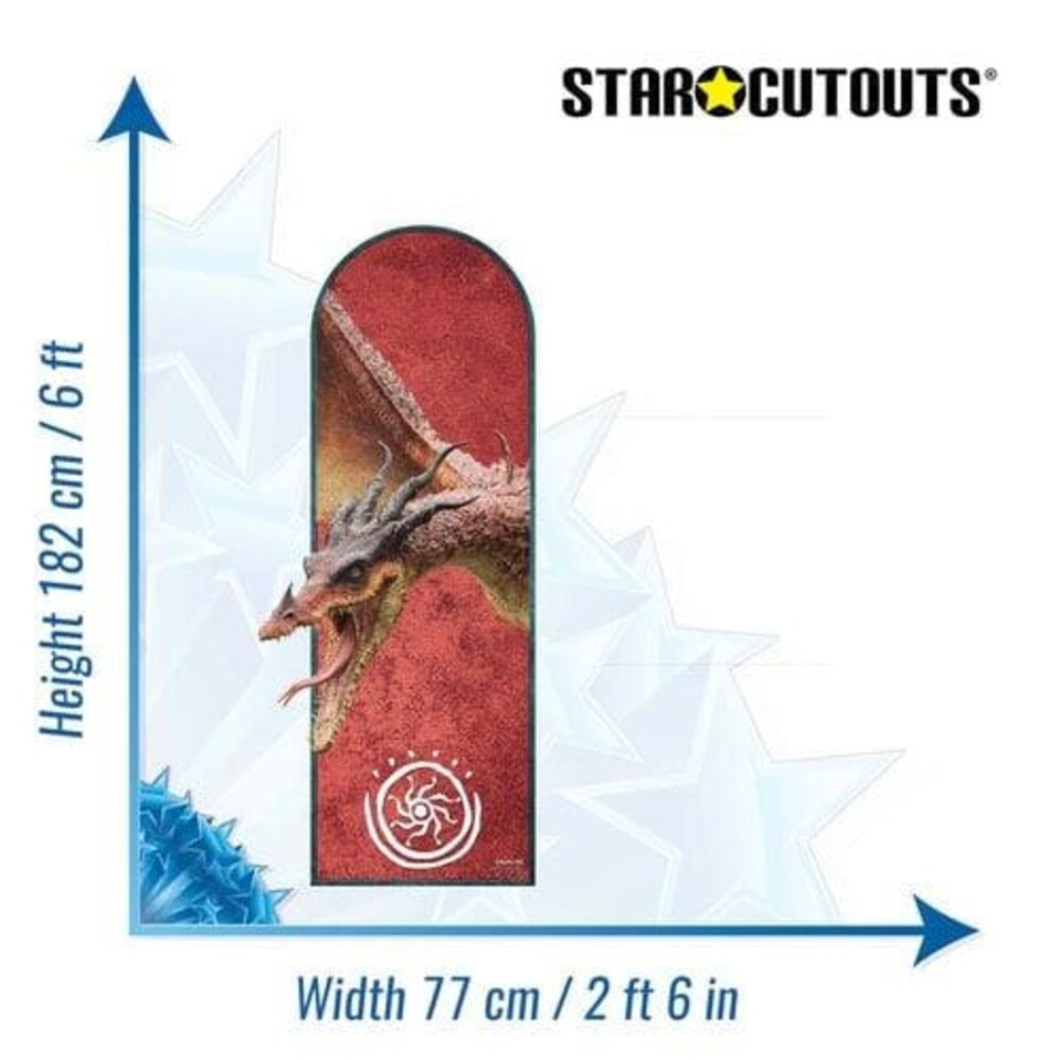 image 1 of Monstrous Nightmare How To Train Your Dragon Live Action Single Backdrop Cardboard Cutout 182cm