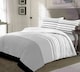 image 1 of Maximus Striped Duvet Cover Set - King - White | White | King