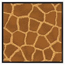 Giraffe print (Picture Frame) Black | XL