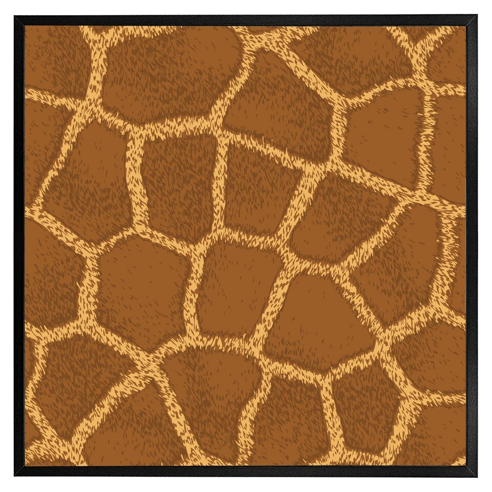 image 1 of Giraffe print (Picture Frame) Black | XL