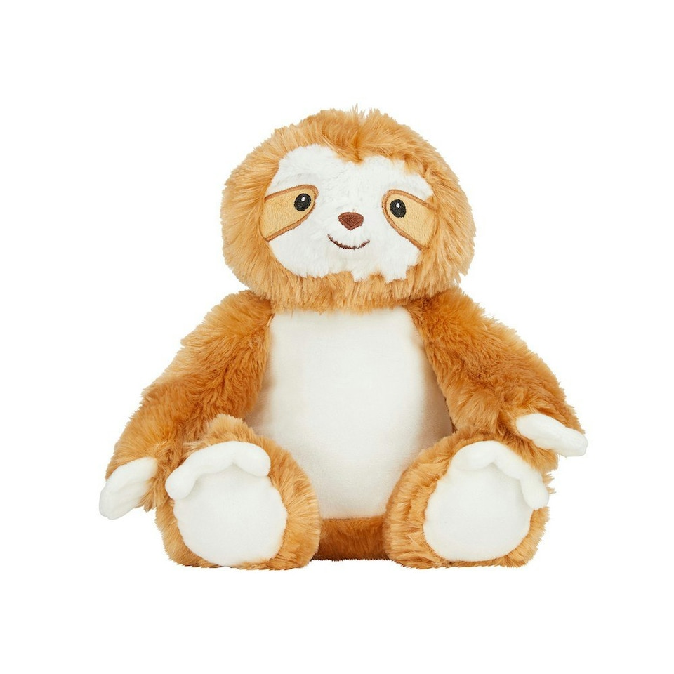 Mumbles Printme Sloth Teddy Bear - Brown - 26cm