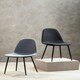 image 3 of Interiors by Premier Salford Grey Fabric Dining Chair