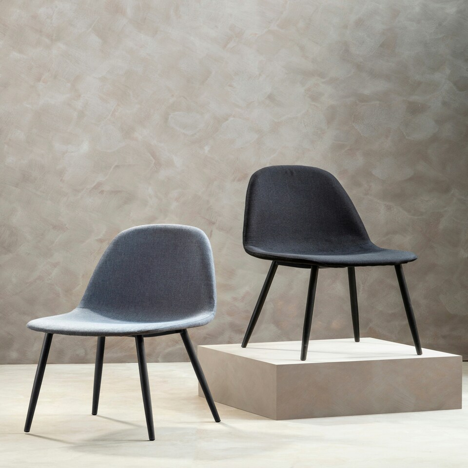 image 1 of Interiors by Premier Salford Grey Fabric Dining Chair
