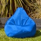 image 3 of icon Kids High Back Bean Bag Blue Indoor Outdoor Childrens Bean Bags Blue