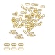 image 1 of 10mm Oval Shaped Brass Eyelet& Washer Metal Grommet Kit for DIY- 50pcs