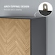 image 6 of HOMCOM Modern Wardrobe Cabinet Wood Grain Sticker Surface with Shelf, Hanging Rod and 2 Drawers 90x50x190cm
