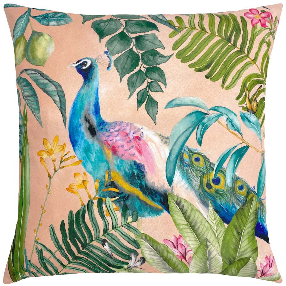 image 1 of Evans Lichfield Peacock Outdoor Cushion