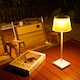 image 8 of Auraglow Rechargeable Cordless LED Table Lamp - CAPRI | Red | White/Red
