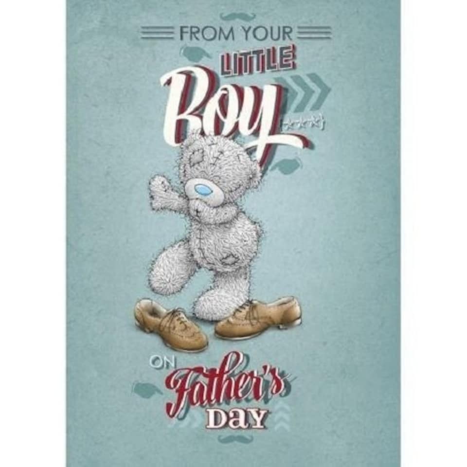 image 1 of From Your Little Boy Me to You Bear Fathers Day Card