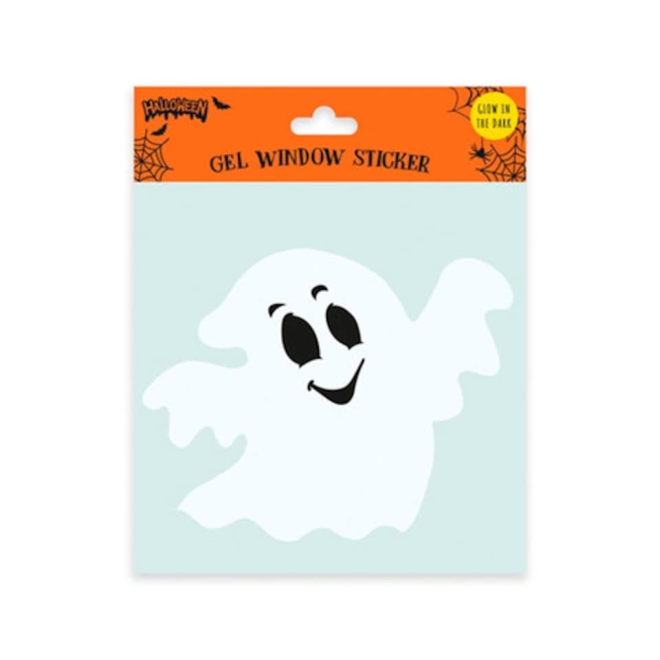 Glow in the Dark Halloween Ghost Gel Window Sticker Decoration