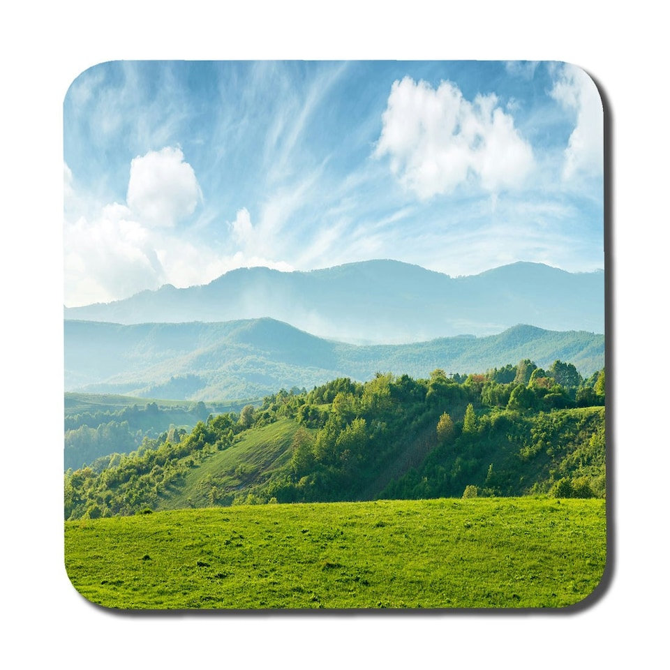 image 1 of panorama of beautiful countryside of romania (Coaster)