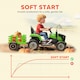 image 7 of AIYAPLAY Ride on Tractor with Trailer, 12V Electric Vehicle with Remote Control, Ride on Car for Kids with Music, Shifter, Start-Up Sound for Ages 3-8 Years | Green