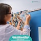 image 8 of White Plastic Curtain Hook Strong Durable Shower Rail Hooks - 50pcs