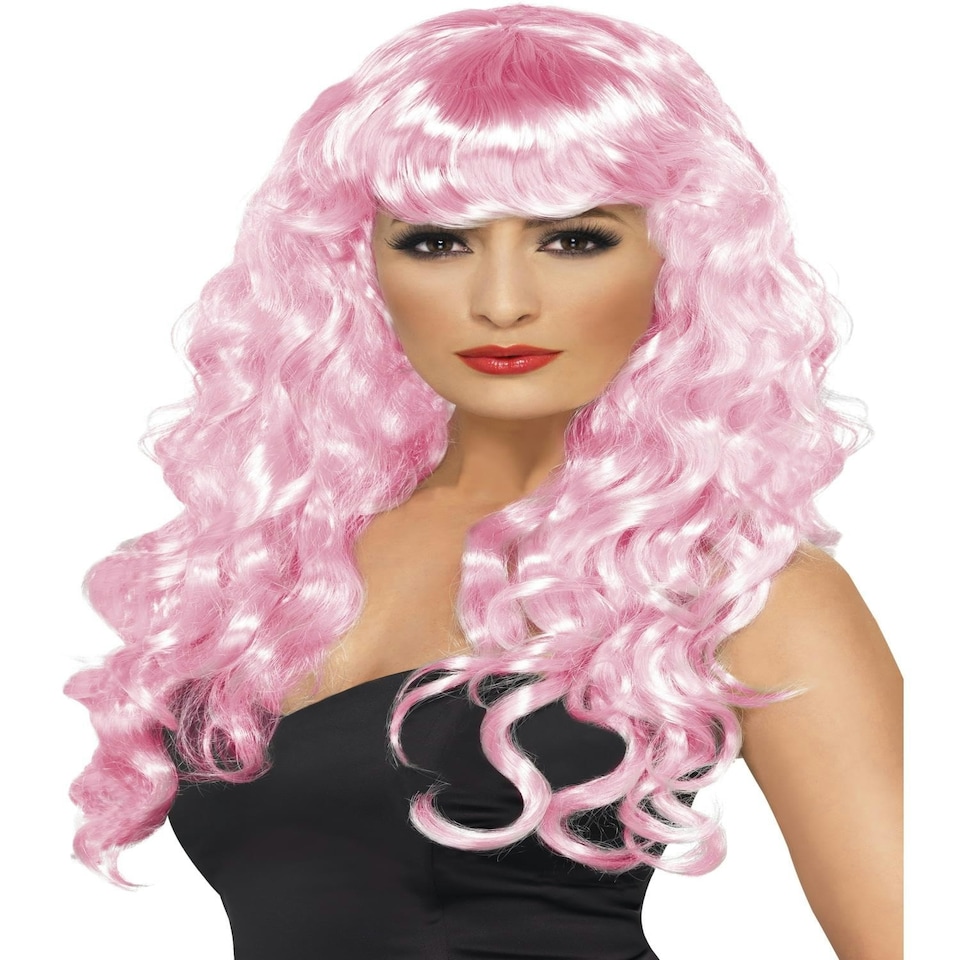 Siren Wig, Pink - FEMALE - ADULT - N/A
