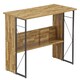 image 1 of Rhodes desk with 1 shelf in walnut