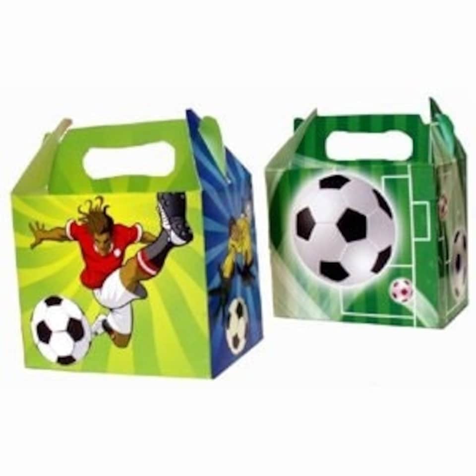 image 1 of Pack of 6 Party Time Football Lunch Boxes