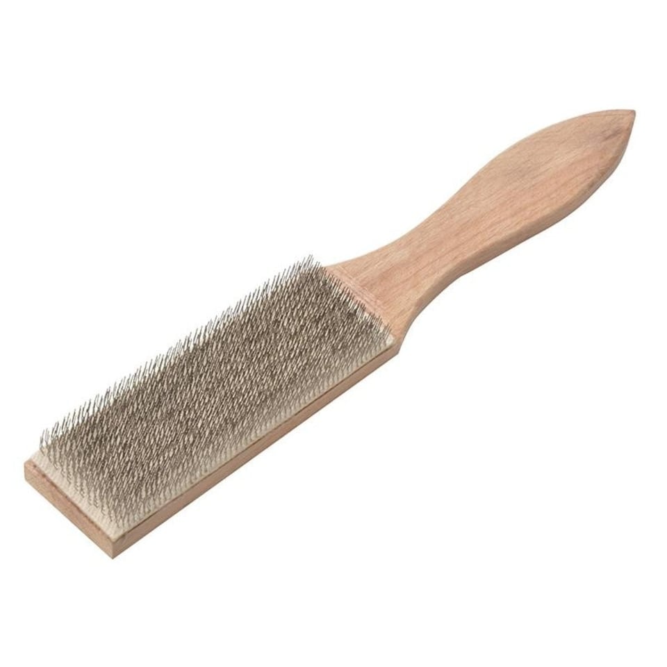 Lessmann Steel File Cleaning Brush 250mm - Multi Colour - One Size Multi