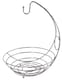 image 1 of Kaya Chrome Fruit Bowl And Bananna Hanger | Silver