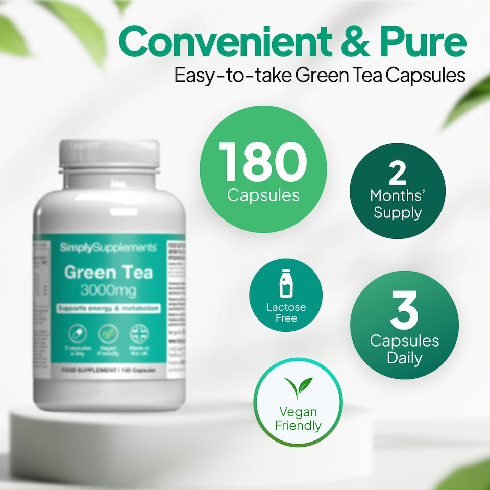 image 1 of Green Tea 3,000mg - 180 Capsules