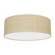 image 5 of Milagro Ceiling Lamp Marshall White / Rattan 3XE27 50cm