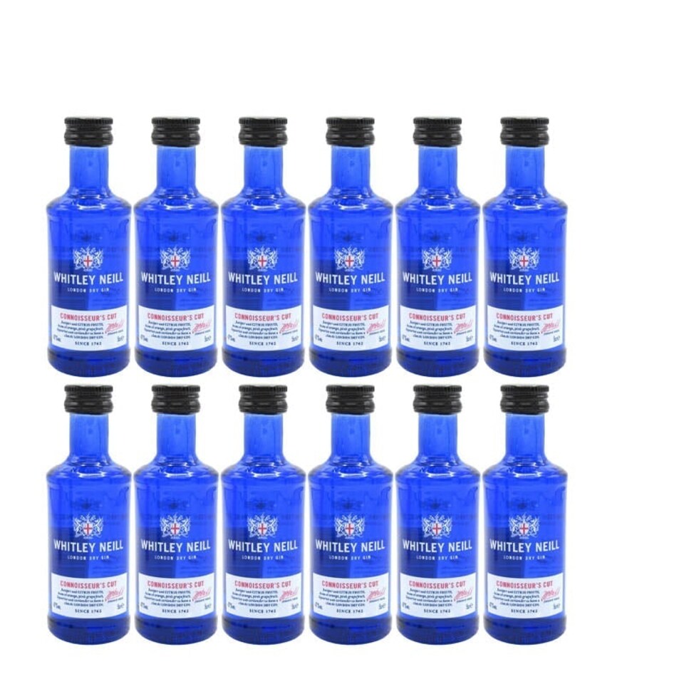 Whitley Neill Connoisseurs Cut Gin 12x5cl Miniatures