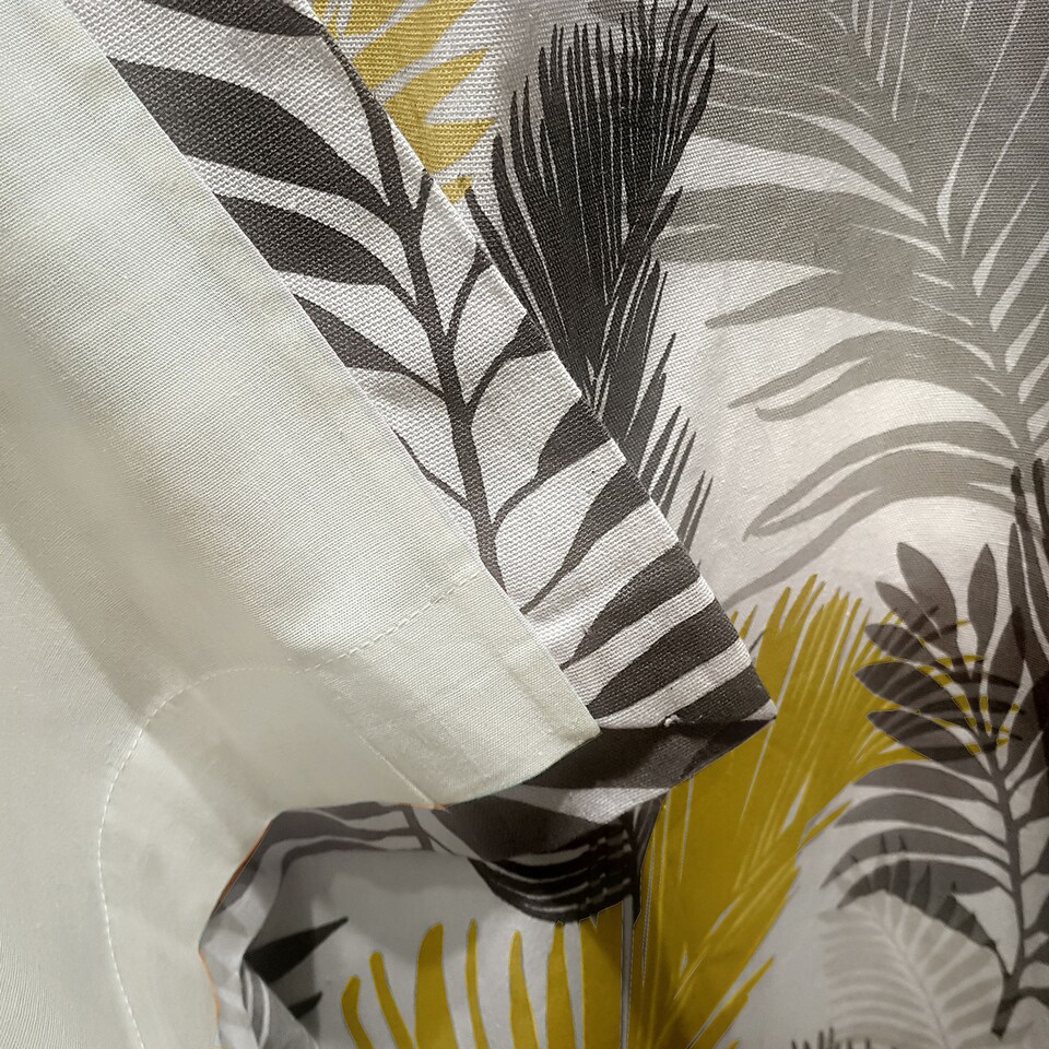 image 1 of Fusion Tropical Eyelet Curtains Ochre