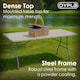 image 6 of 5ft Folding Trestle Table Heavy Duty Catering Garden Party 1.5m | White