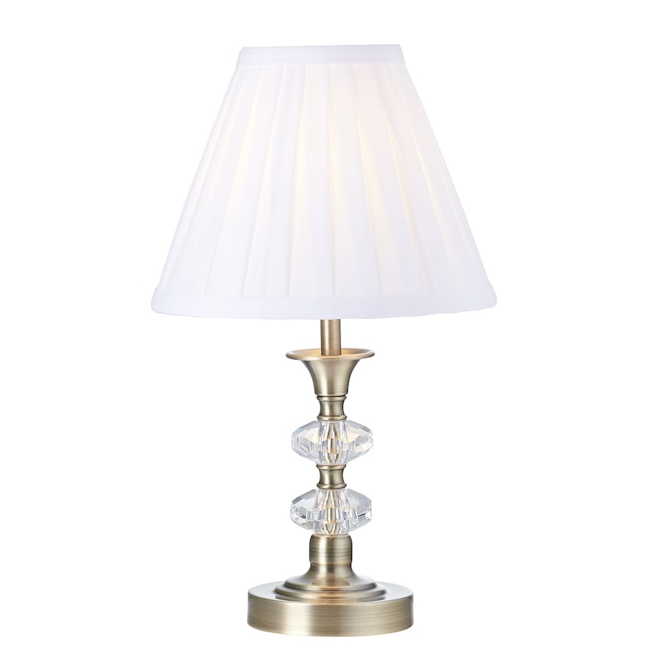 image 1 of Contemporary Antique Brass Power Saving and Eco Friendly LED Touch Table Lamp | Gold | Antique Brass | 1