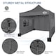 image 2 of MCC Direct MAXIMUS 3x3 Heavy Duty Pop up Grey Gazebo With Sides | Grey | Grey
