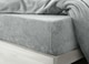 image 1 of Velosso Teddy Fleece Warm and Cosy Fitted Sheet | Silver | Silver | Super King