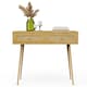 image 8 of VonHaus Rattan Dressing Table with 2 Drawers