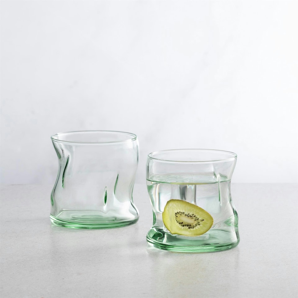 image 1 of Pasabahce Aware Amorf Recycled Glass Tumblers - 340ml - Green - Pack of 12