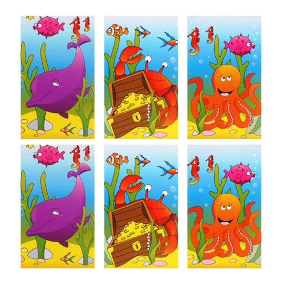 Assorted Sealife Mini Notebooks - Pack of 6