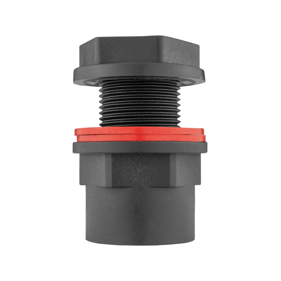 image 1 of 3/4" BSP Water Butt Connector Set with 1/2" Quick-Connect PP Tap and 27mm HSS Drill Bit,