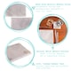 image 2 of Argon Tableware 12pc White Marble Placemats & Square Coasters Set - Table Mats Place Mats and Coasters Kitchen Mats White