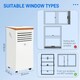 image 3 of HOMCOM 9000 BTU Portable Air Conditioner 4 Modes LED Display Timer