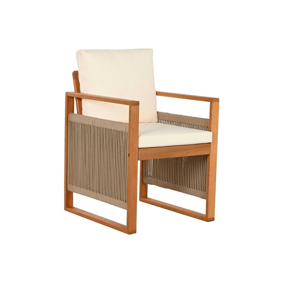 image 1 of Table set with chairs Home ESPRIT Brown Rope Eucalyptus wood 230 x 100 x 75 cm N/A