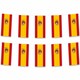 image 2 of Spain Flag Rectangle Party Bunting 10m with 20 Flags