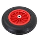 image 2 of 14" 3.50-8 Plastic Rim Wheelbarrow Replacement Puncture Proof PU Tyre Wheel