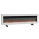 image 1 of Living and Home 50 Inch Electric Fireplace -Recessed/Wall Mounted/Freestanding, with Remote,1500W,White