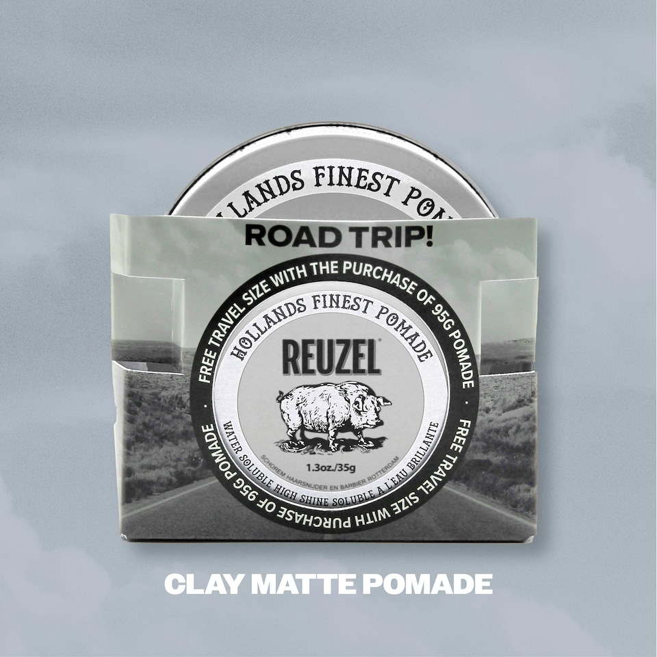 image 1 of Reuzel Road Trip - Clay Pomade 95g and 35g GIFT SET