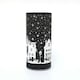 image 5 of 22cm Deep Blue Christmas Vase - LED Village Decor