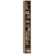 image 1 of HOMCOM 204 CD Storage Tower Tall Bookcase Bookshelf with Cubes Rustic Brown