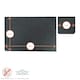 image 3 of Argon Tableware 13 Piece Rectangle Slate Placemats Set Grey