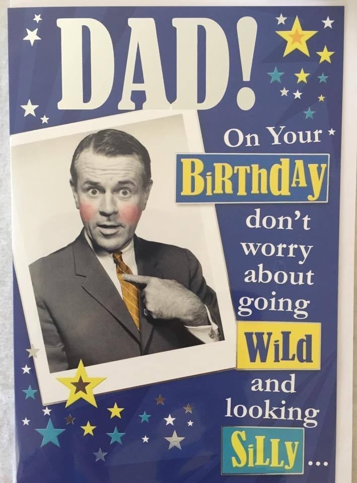 image 1 of For Dad Wild And Silly Witty Words Birthday Card