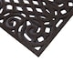 image 3 of Nicoman Victorian Style Halfmoon Rubber Outdoor Door Mat Brown 75 x 44cm