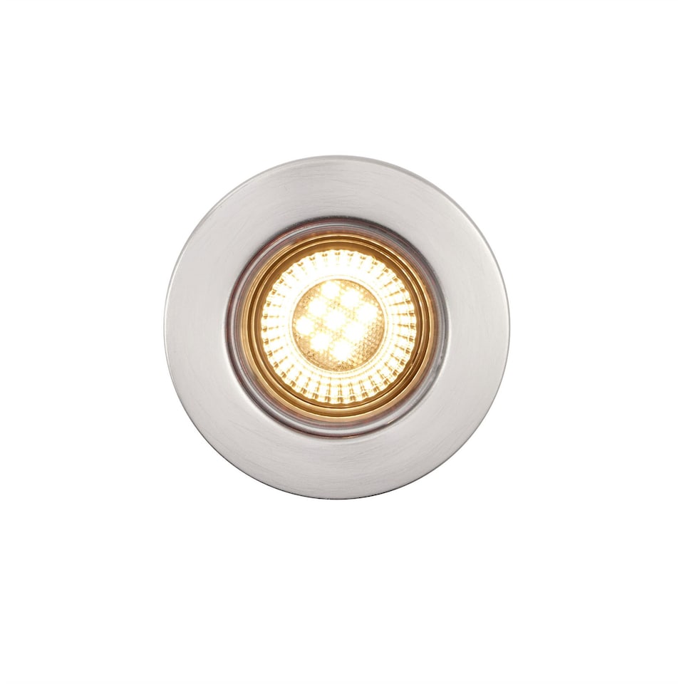 image 1 of Set of 20 Satin Nickel Fire Rated 6W LED 3000K Recessed Downlights