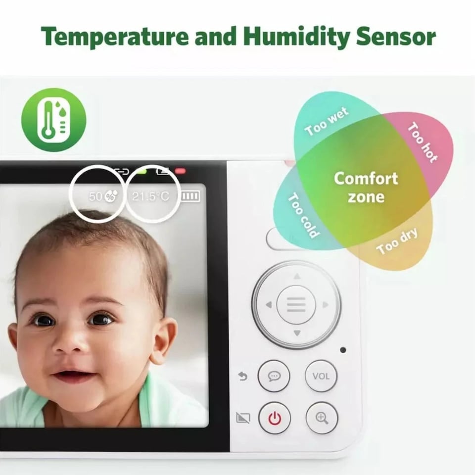 image 1 of LeapFrog LF4915HD 5" Wi-Fi HD Pan & Tilt Baby Monitor
